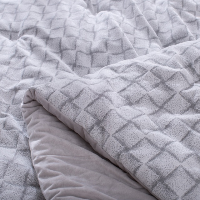 투톤 쟈카드 셔닐 이불 | 톤 차이 있는 두꺼운 소재