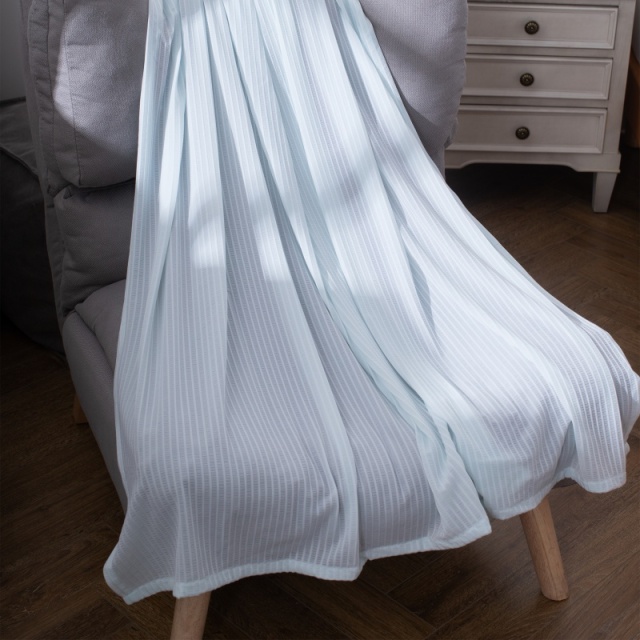 나일론 입체 쟈카드 시어서커 느낌의 홑겹 냉감 담요