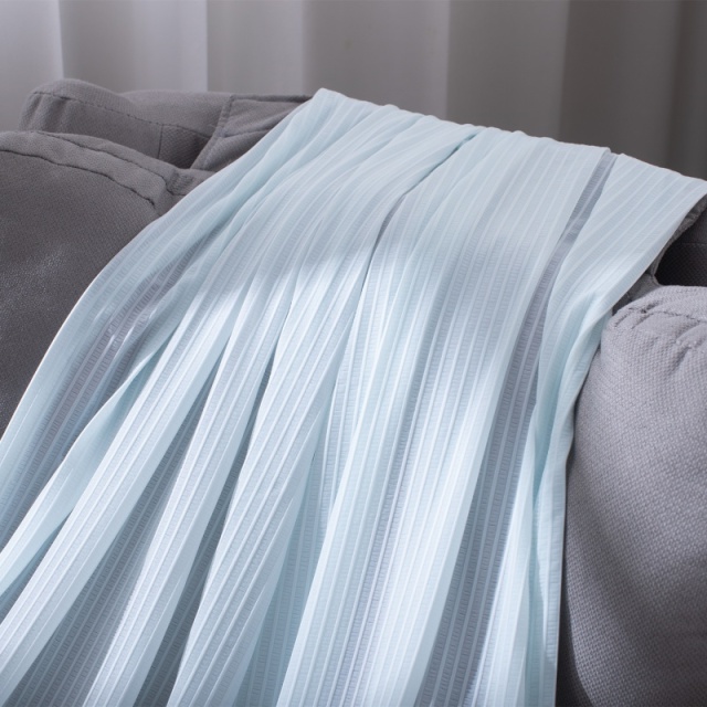 나일론 입체 쟈카드 시어서커 느낌의 홑겹 냉감 담요