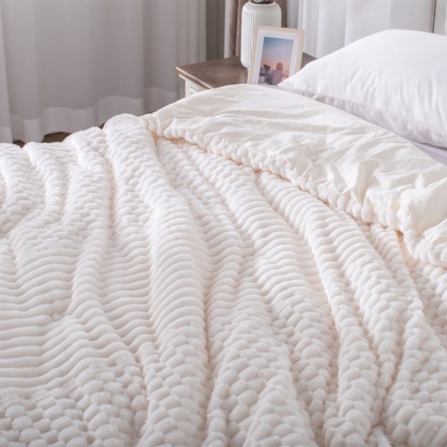 쟈카드 스트라이프 체크무늬 플란넬 차렵이불