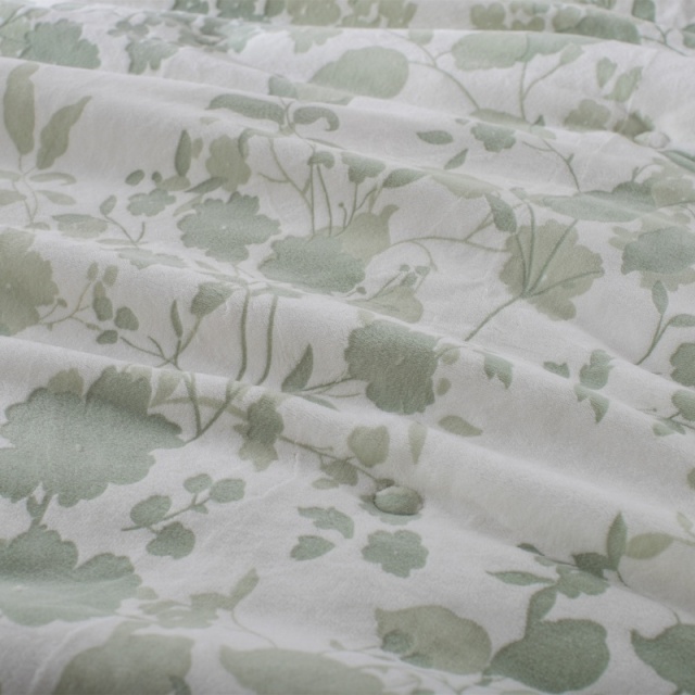 착본 프린트 우유 극세사 (무광택)  차렵이불