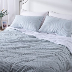 100%폴리 카츠온 선염 시어서커 자수 여름이불