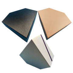 Creative diamond-shaped gift box custom-made special hard white cardboard right angle high-end cosmetics special-shaped gift box customization
