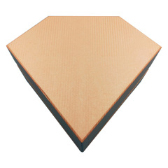 Creative diamond-shaped gift box custom-made special hard white cardboard right angle high-end cosmetics special-shaped gift box customization