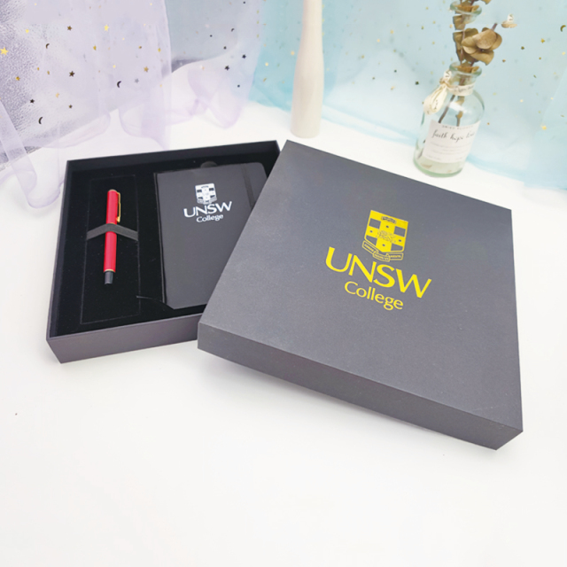 Custom Engraved Notebook Collection Luxury Business School and Office Souvenir Packaging Gift Box