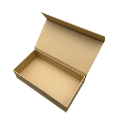Customized Logo Natural Kraft Paper Magnet Flip Box
