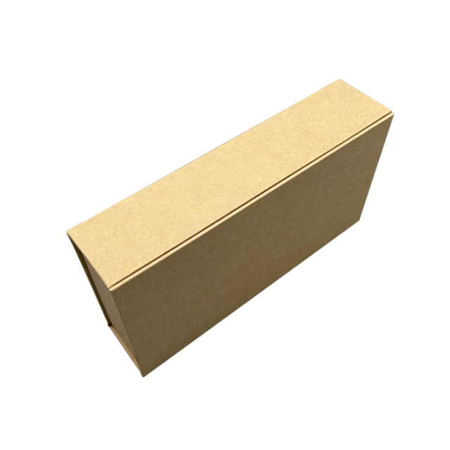 Customized Logo Natural Kraft Paper Magnet Flip Box