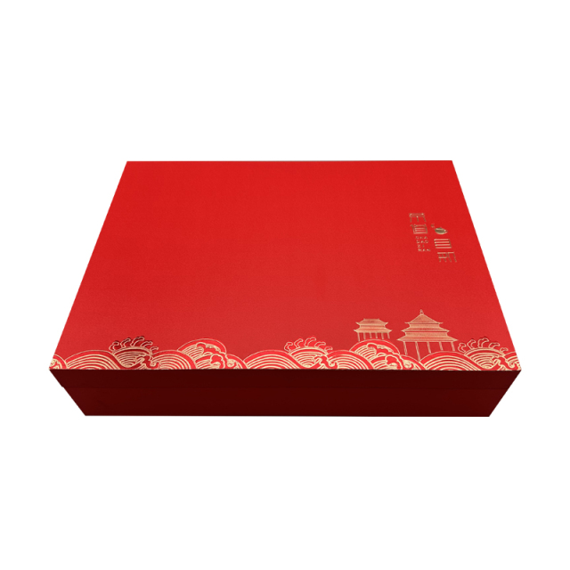 Frosted Paper Laser Gift Packing Tea Coffee Paper Box with Tray