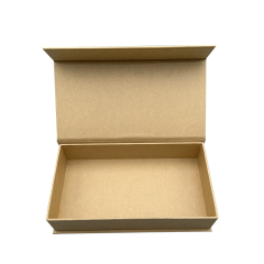 Customized Logo Natural Kraft Paper Magnet Flip Box