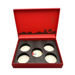 Frosted Paper Laser Gift Packing Tea Coffee Paper Box with Tray