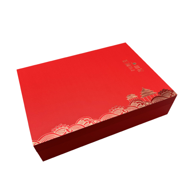Frosted Paper Laser Gift Packing Tea Coffee Paper Box with Tray