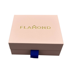 Customized logo gift bracelet necklace jewelry set box flip magnetic jewelry box