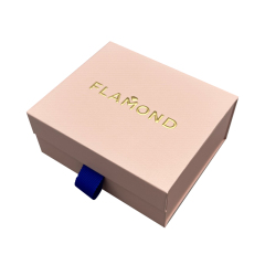 Customized logo gift bracelet necklace jewelry set box flip magnetic jewelry box