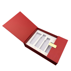 Double-Flip Lid Luxury Perfume Box: Customizable EVA-Lined Packaging with Magnetic Closure