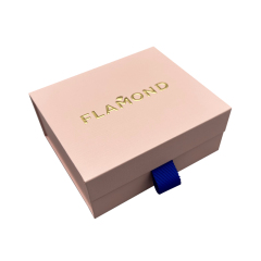 Customized logo gift bracelet necklace jewelry set box flip magnetic jewelry box