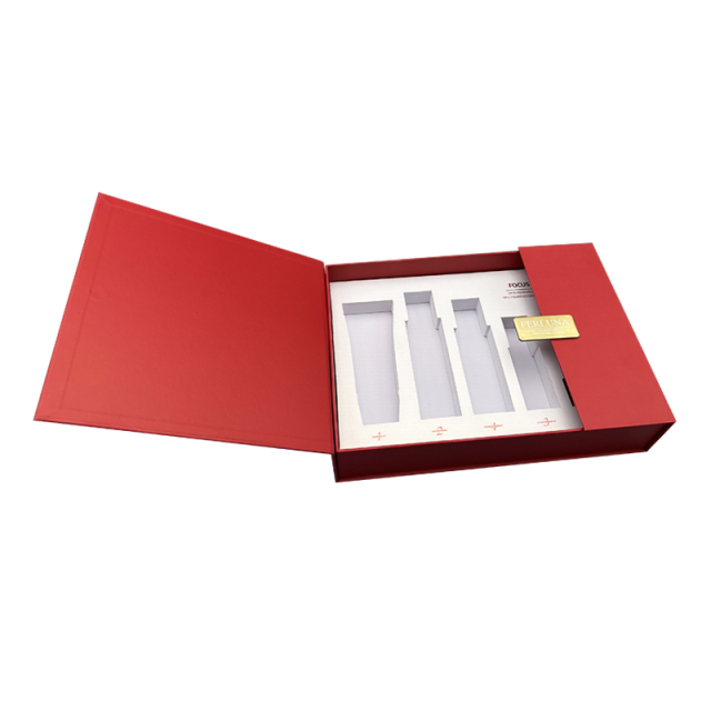 Double-Flip Lid Luxury Perfume Box: Customizable EVA-Lined Packaging with Magnetic Closure