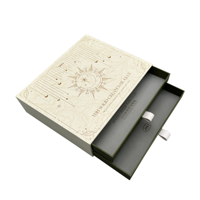 Beauty skin care products Packaging box double layer pull-out box customized