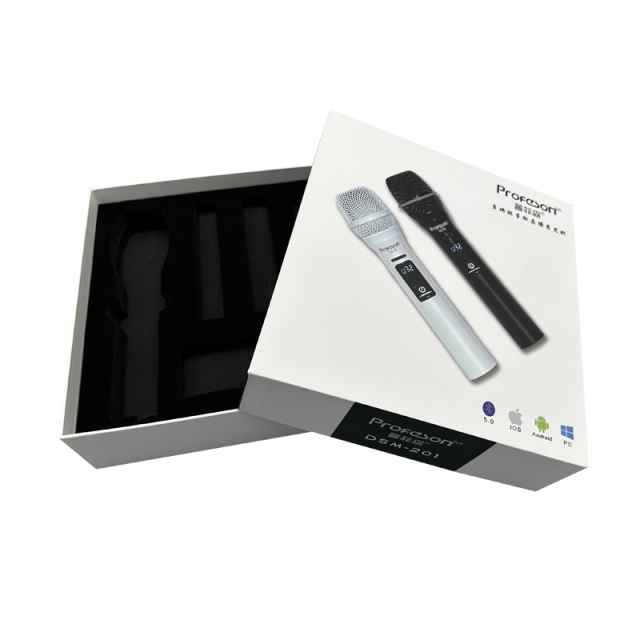 Hot selling wireless microphone packaging box printed electronic product packaging box