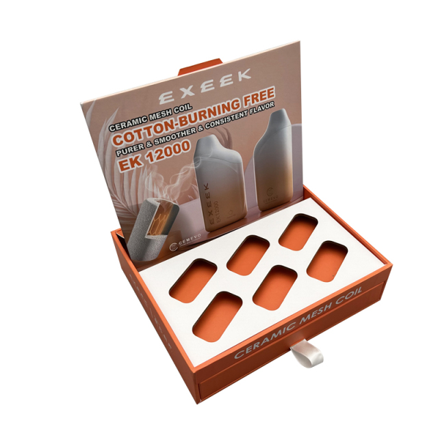 Wholesale custom paper packaging boxes high quality hard double drawer boxes