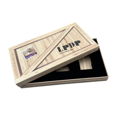 Solid Wood Custom Logo Wooden Single Luxury Jewelry Perfume Storage Box Customized