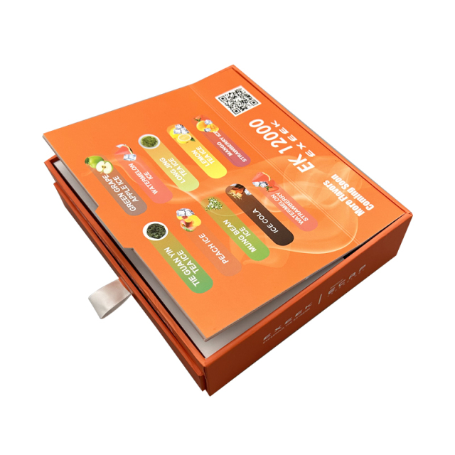 Wholesale custom paper packaging boxes high quality hard double drawer boxes