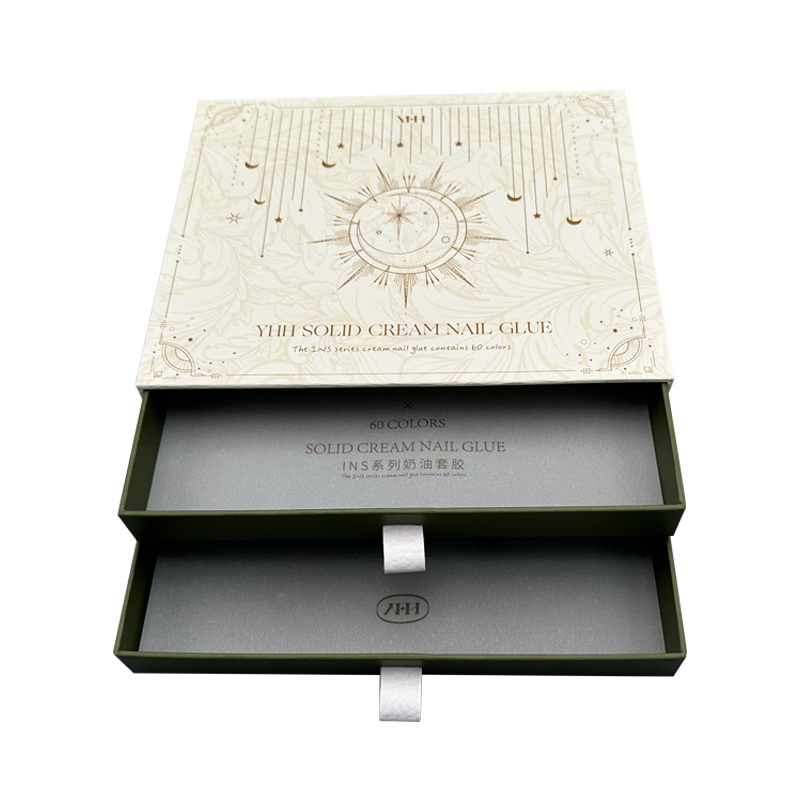 Beauty skin care products Packaging box double layer pull-out box customized