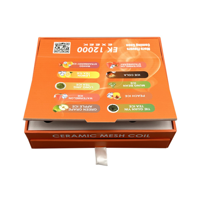 Wholesale custom paper packaging boxes high quality hard double drawer boxes