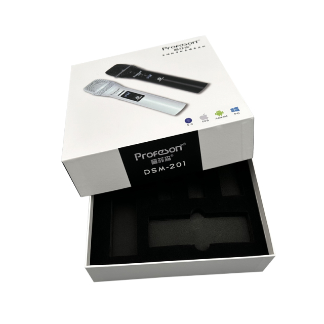 Hot selling wireless microphone packaging box printed electronic product packaging box