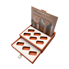 Wholesale custom paper packaging boxes high quality hard double drawer boxes