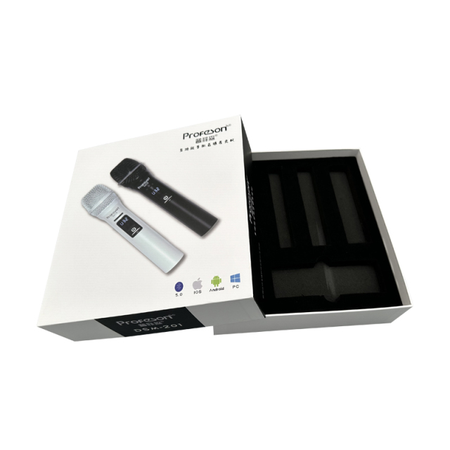 Hot selling wireless microphone packaging box printed electronic product packaging box