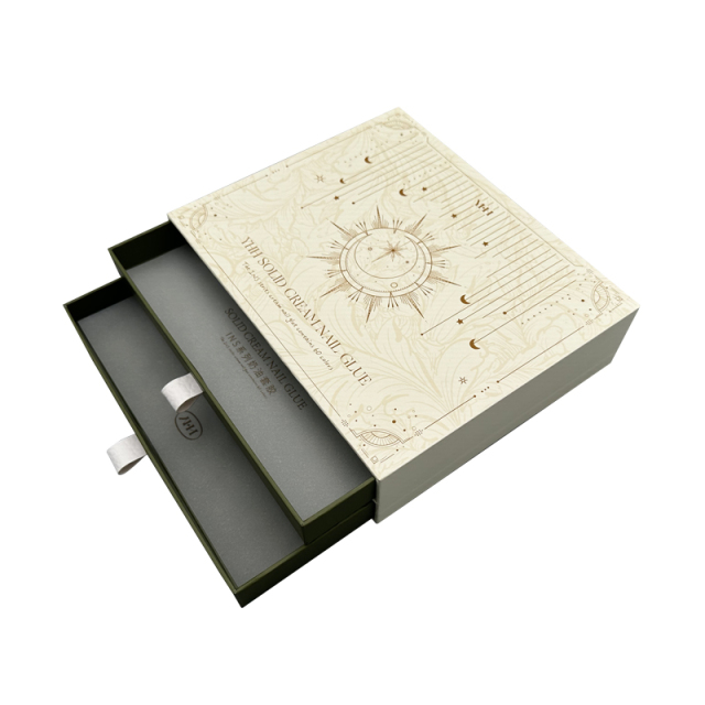 Beauty skin care products Packaging box double layer pull-out box customized