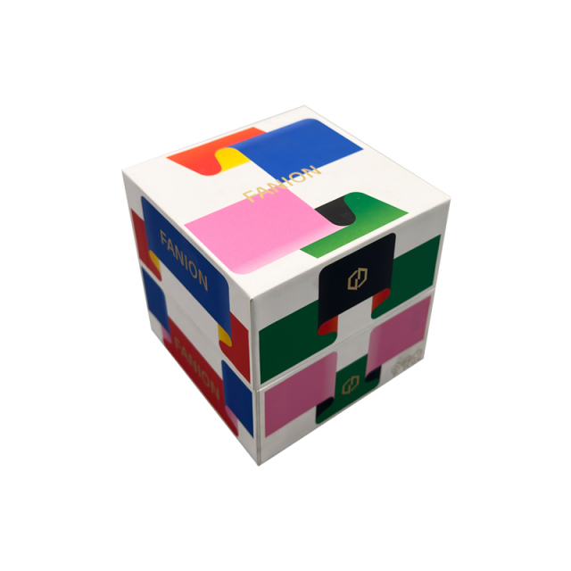 Customized brand logo 3D square box in box gift box suitable for food aromatherapy cosmetics packaging