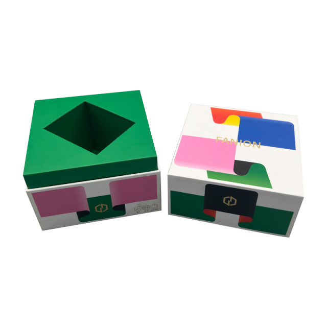 Customized brand logo 3D square box in box gift box suitable for food aromatherapy cosmetics packaging