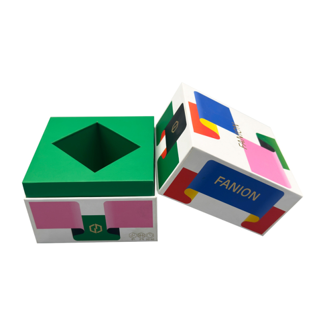 Customized brand logo 3D square box in box gift box suitable for food aromatherapy cosmetics packaging