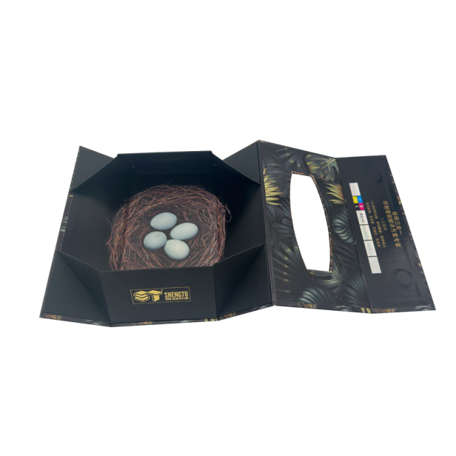 Wholesale UV Matte Coated Foldable Magnetic Closure Tissue Boxes