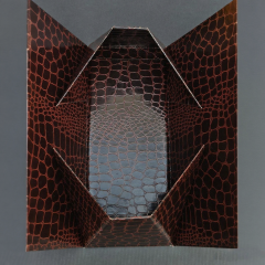 The Reusable Crocodile-Effect Tote | Glossy Black & 100% Recycled