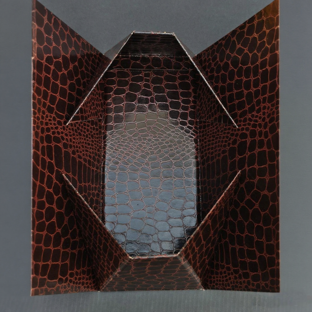 The Reusable Crocodile-Effect Tote | Glossy Black & 100% Recycled