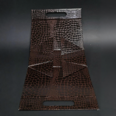 The Reusable Crocodile-Effect Tote | Glossy Black & 100% Recycled