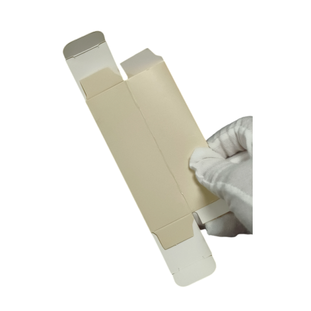 Customized Recyclable Luxury Cosmetic Box | Gold Embossed Texture, Suitable for Serums, Lipsticks, and Glass Bottles | OEM Packaging