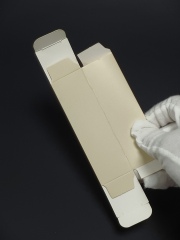 Customized Recyclable Luxury Cosmetic Box | Gold Embossed Texture, Suitable for Serums, Lipsticks, and Glass Bottles | OEM Packaging