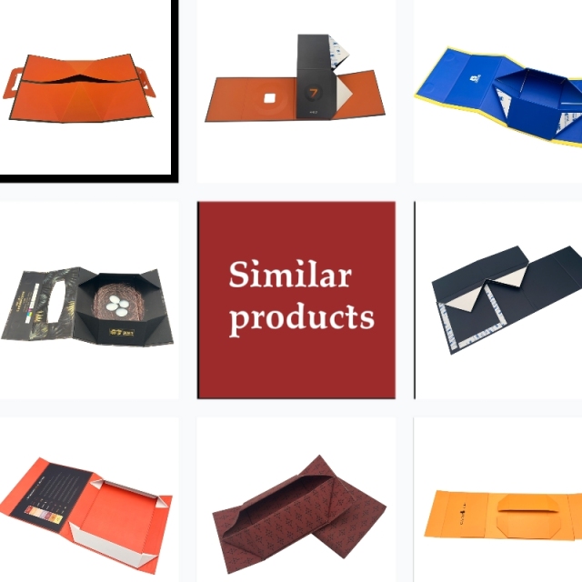 Custom Luxury Magnetic Folding Paper Box Cardboard Insert Folding Box for Gift Packaging Design Box