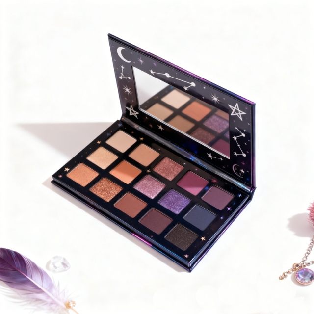 15 Color Galaxy Eyeshadow Palette Packaging
