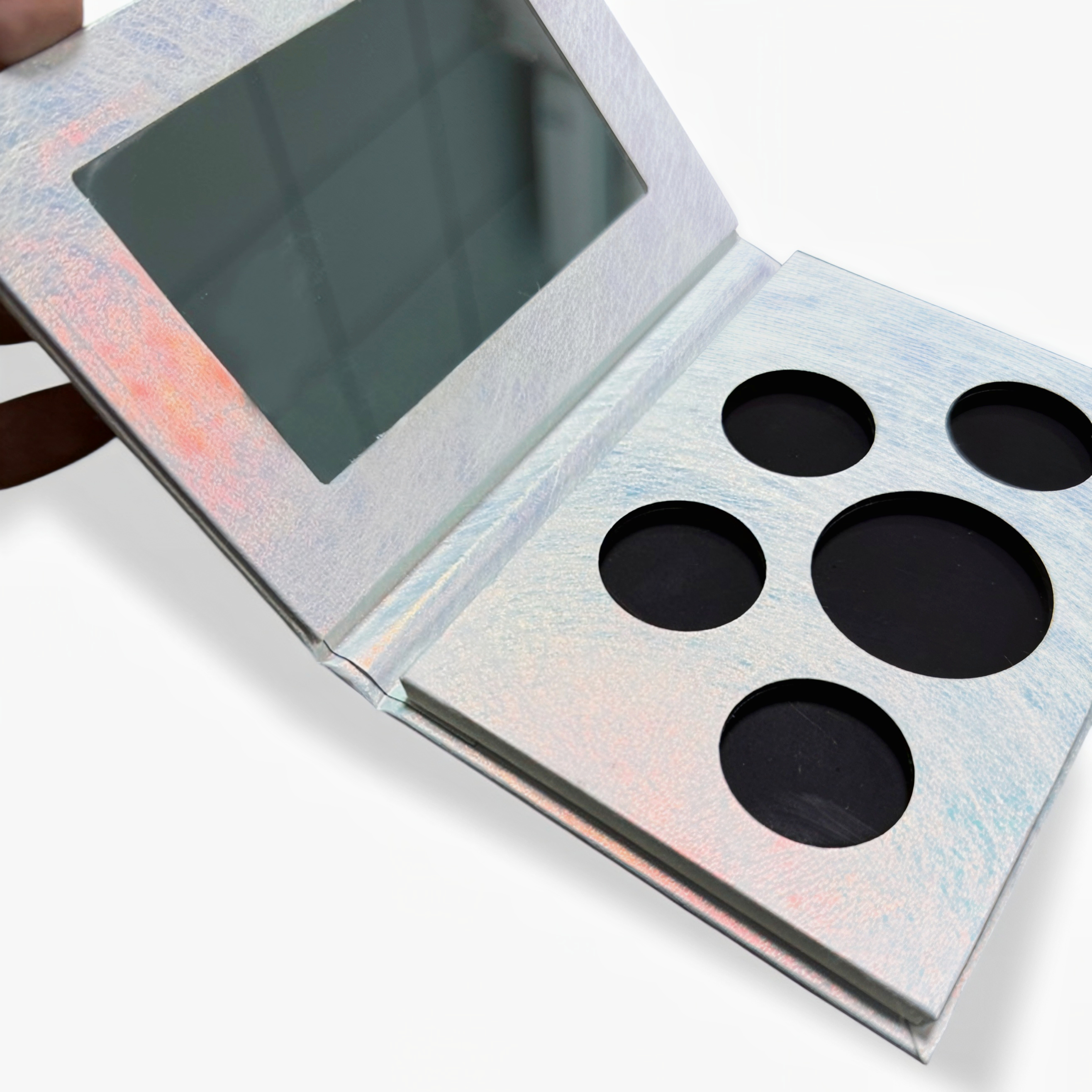5-Color Holographic Eyeshadow Palette Packaging