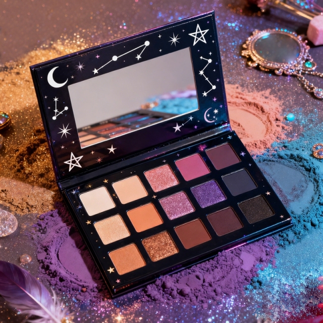15 Color Galaxy Eyeshadow Palette Packaging