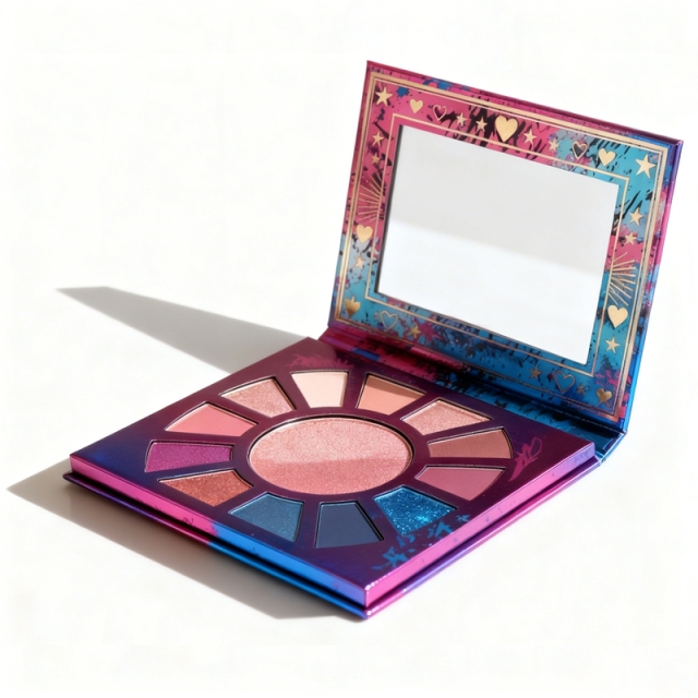Holographic Multi-Functional Eyeshadow Palette Packaging