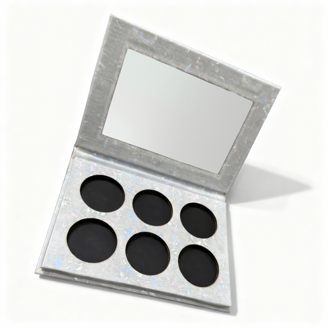 6-Color Glitter Eyeshadow Palette Packaging
