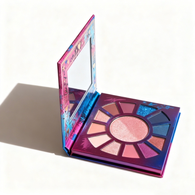 Holographic Multi-Functional Eyeshadow Palette Packaging