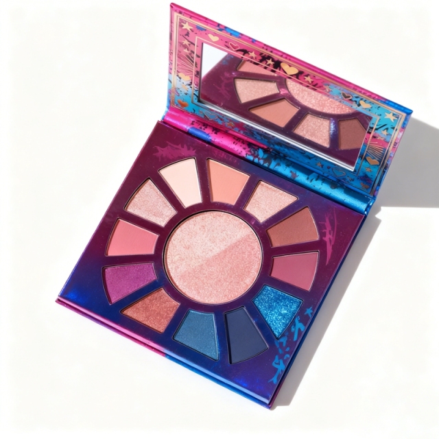 Holographic Multi-Functional Eyeshadow Palette Packaging
