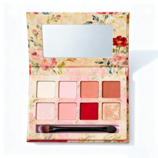 Vintage Oil Painting Eyeshadow Palette Packaging