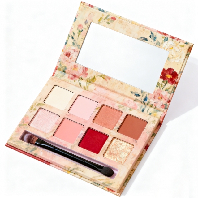 Vintage Oil Painting Eyeshadow Palette Packaging